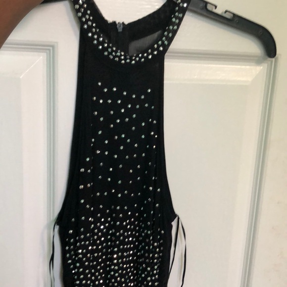 Bodycon, Sheer, black, Midi, and flashy dress - Picture 3 of 7